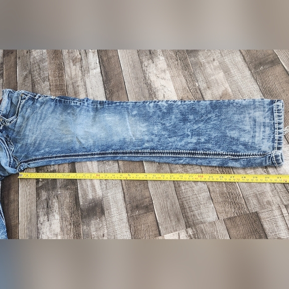 Mammut Straight Leg Denim Mens Jeans Thick Stitch 31X31 - Picture 16 of 16